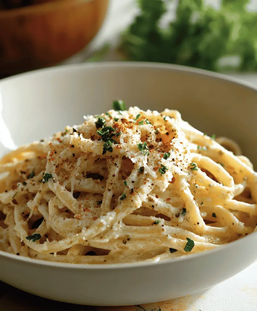 15 Minute Creamy Garlic Pasta Recipe